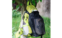 Drawstring Closure Backpack Expansion Bag Buckles Mesh Backpack Bag Coated Oxford Cloth