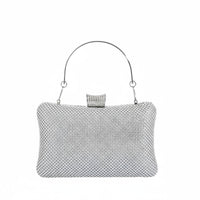 Rhinestone Evening Clutch Hard Case Rhinestone Clutch Versatile Wear for Brides
