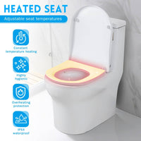 Wireless Controller Control Electric Bidet Toilet Seat Waterproof Heated Bidet Toilet Seat Adjustable Temperature Night Light