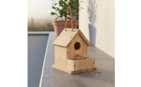 Wooden Birdhouse Weather Resistant Hanging Wooden Birdhouse Decorative Parrot Feeder House for Tree
