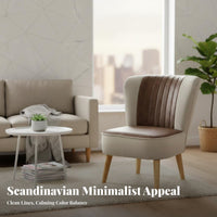Scandinavian design Armless Sectional Sofa Minimalist Design Living Room Furniture space-saving Size Couch reconfigurable for Apartment Dwellers, Young Adults, Homeowners, Small Apartments, Lounge Area