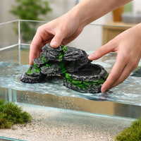Aquarium Ornament Turtle Land Resin Hideout Resting Spot