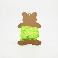Lightweight Bear-Shaped Winding Card Flat Cardboard Winding Card Compact Line Spool Slimline for Anglers