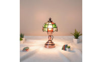 LED Dollhouse Lamp On/Off Switch Miniature Illuminated Desk Lamp Bronze-Finish Base Dollhouse Light for Hobbyists