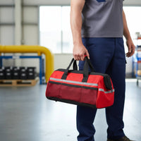 Large Capacity Multi-Pocket Tool Bag Comfortable Padded Handle Heavy Duty Tool Bag Lightweight for Electricians, Carpenters, Technicians, Workshop, Garage, Job Site
