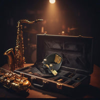 Textured Finish Saxophone Ligature Lightweight Sax Mouthpiece Ligature Easy to Use Saxophone Vibrating Strip Clamp Bright Sound for Beginner Saxophonists