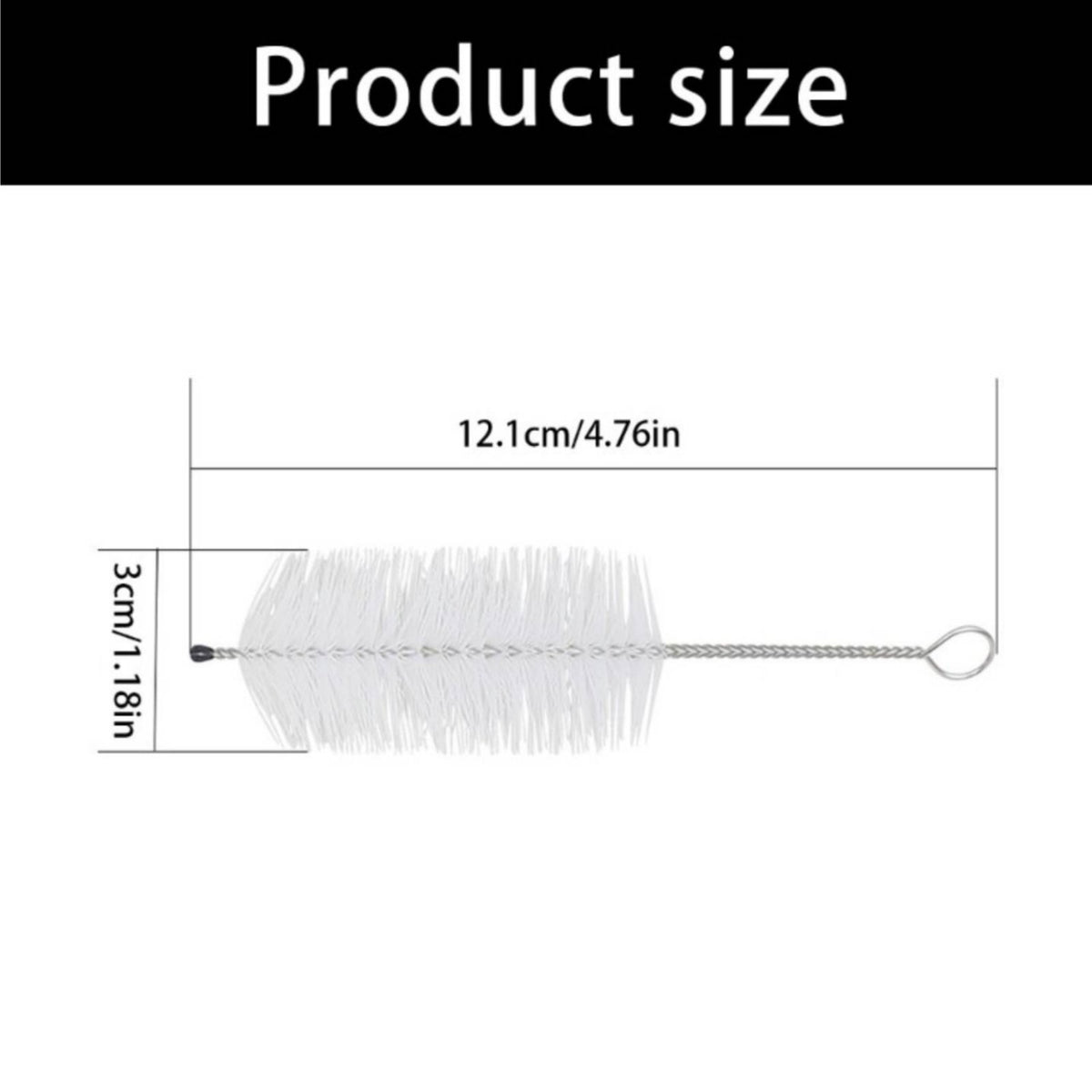 2 Pieces Brass Valve Brushes Shed-Resistant Mouthpiece Cleaning Brush Portable for Instrumentalists