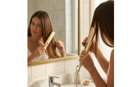2-in-1 Straightener with Curved Plate Anti-Scald Flat Iron with Ceramic Plates Frizz-without-Frizz Flat Curling Iron Smooth for Dorm Room