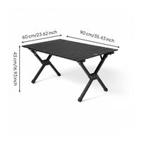 Foldable Camp Table and Chair Set Sturdy Folding Camping Table Set Heavy Duty Easy to Clean for Picnickers