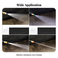 Stainless Steel High Pressure Washer Nozzle Fan Spray Nozzle Tip Leak-Proof for Car Washing