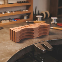 Jewelry Shaping Block Solid Hardwood Jewelry Forming Block Tool Grooved Rectangular for Craftsmen, Workbench, Workshop