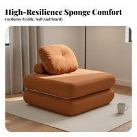 Space Saving Convertible Block Lounger Minimalist Aesthetic Reconfigurable Foam Block Sofa Frameless Construction Living Room Furniture Soft Upholstery for Apartment Dwellers, Young Adults, Pet Owners, Small Areas, Bedroom, Reading Nook