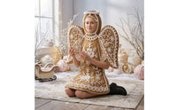 Gingerbread Angel Costume Deluxe Gingerbread Costume Easy to Wear Seasonal Attire for Actors, Themed Character Gatherings