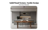 Oval Wood Dining Table Sturdy Construction Arch Leg Dining Table Sturdy Household Furniture for Families, Couples, Living Room, Kitchen, Apartment