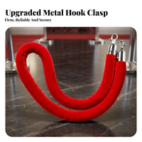 Metal Clip Hardware Queue Barrier Rope Gold-Tone Rope Connector