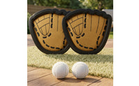 2 Pieces Outdoor Self-Stick Toss and Catch Paddle Game Set Long-Lasting Toss and Catch Paddle Set Sturdy Toy Portable for Family