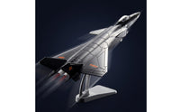 1:100 Scale J-20 Fighter Jet Model Die-Cast J-20 Model Aircraft Alloy Stealth for Aviation Enthusiasts, Collectors, Home Decor, Office