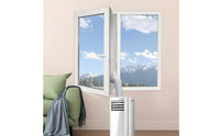 Portable Air Conditioning Machine Window Seal Kit with Hose Ports Waterproof Portable Air Conditioning Machine Window Panel Kit Flexible