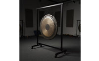 Gong Stand with Wheels Wheeled Metal Gong Chime Stand Mobile Rack for Sound Healers, Musicians, Meditation Rooms, Mindfulness Practice Studios