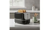 2-Slice Toaster Easy-Clean Two-Slot Toaster Kitchen Appliance Removable Modern for Dorm Rooms