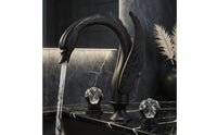 Sculpted Swan Faucet with Two Handles Ornate Swan Bathroom Faucet Raised Long-Lasting for Vanity