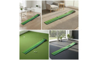 Indoor Golf Putting Practice Aid Portable Putting Mat with Cup Openings Smooth Practice Cup Non-Skid for Beginners
