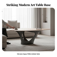 Modern aesthetic Sculptural Ribbon Table Nordic Aesthetic Living Room Furniture Artistic Design shiny Finish for Interior Designers, Homeowners, Apartment Dwellers, display Flat, Reception Hall, Lounge Area, Bedroom