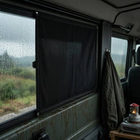 Oxford Cloth RV Window Sunshade Black Car Window Sunshade Textured Vehicle Accessory Rounded Corners