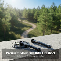 Single Speed Crankset Multiple Tooth Choices Mountain Bike Chain Gear Set Bike Chainwheel Colorfast Resistant Cycle Crank Pedal