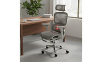 Adjustable Headrest Reclining Office Chair with Footrest Ergonomic Office Chair for Streamers