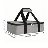 Casserole Carrier Thermal Insulated Food Carrier Hot and Cold Insulated Carry Bag with Padded Handle for Caterers, Potlucks, Picnics, Tailgating
