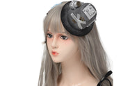 Industrial Steampunk Mini Hat Silver-Toned Miniature Top Hat Textured Costume Accessory