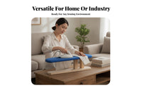 Rounded Top Wooden Ironing Stool Natural Wood Padded Ironing Stool