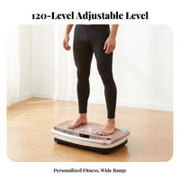 Whole Body Vibration Machine Adjustable Speed Pulsation Panel Exercise Machine Speaker Vibrating Exercise Base for Women, Men, Home, Gym