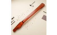 Electric Guitar Neck Replacement Neck Glossy Maple Fingerboard Necks 9.5 Inch Curvature for Guitarists