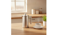 Sediment-Sediment-Removing French Press Rust-Resistant French Press with Mesh Filter Reusable Coffee and Tea Maker Smooth for Camping