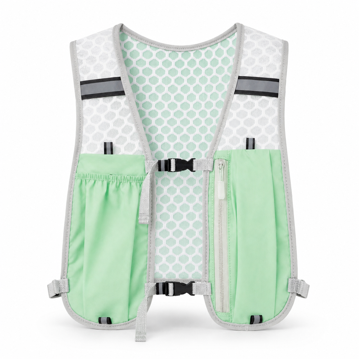 Lightweight Running Vest Backpack with Water Bottle Pockets