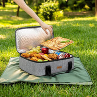 Insulated Carry Bag Reflective Bags Rectangular for Lunches, Travelers