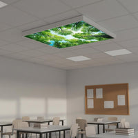 Fluorescent Light Cover Glare Reduction Stick-on Light Filter