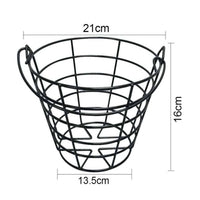 Holds 50 Balls Driving Range Ball Container Multi-Functional Metal Golf Ball Container for Golfers