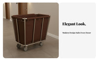 Wet Dry Separation Cart Stainless Steel for Guest Room Service