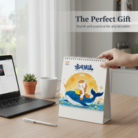 2026 Year of the Horse Desk Calendar with Business Planner and Creative Advertising Space