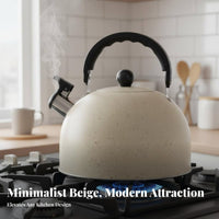 Singing Kettle Loud Whistle Hot Water Boiling Pot All Stovetops Compatible Stainless Steel Tea Pot