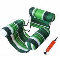 Textile Cover Water Hammock Chair Backrest Pool Hammock Buoyant Seat Armrest Bolsters Water Lounge Chair Three-Section Design