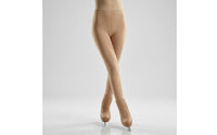 High Waistband Figure Skating Tights Opaque Fleece-Lined Skating Tights Reinforced Seams Sportswear Plain Finish for Children