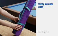 Billiard Cue Case, Split Design, Large Head, Multi-Hole, Portable, Multi-Carry Bag