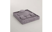 Jewelry Tray with Bust Suede-Like Necklace Organizer Pad Multi-Functional