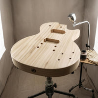 Pre-Drilled Holes LP-Style Guitar Body Blank Routed Cavities DIY Guitar Body Blank Polished for Home Workshop