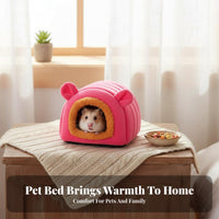 Hamster Warm House Comfortable Guinea Pig Hut Fleece-Lined Guinea Pig Nest for Children, Indoor, Indoors, Playpen