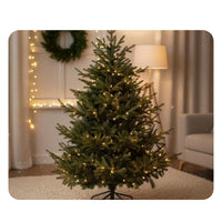 Artificial Christmas Tree Realistic Look Fake Fir Tree Easy Assembly Seasonal Decor for Store Display, Office Decoration